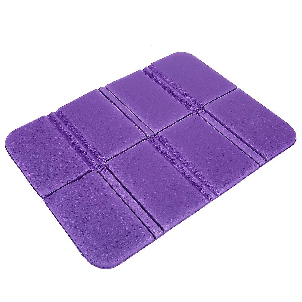 Folding Seat Cushion Portable Waterproof Picnic Mat Pad Cover (purple)