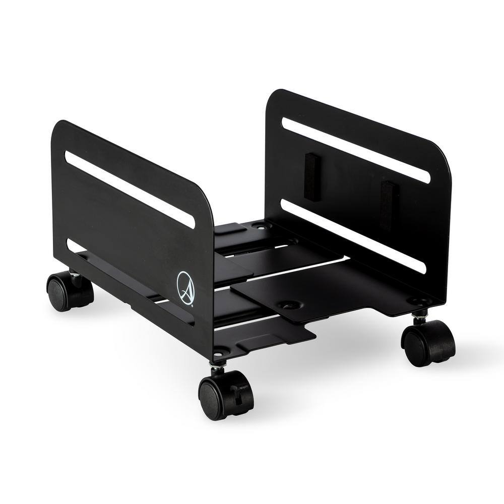 Atlantic Steel 4-Wheeled CPUDesktopComputer Mobile Cart in Black 23308126