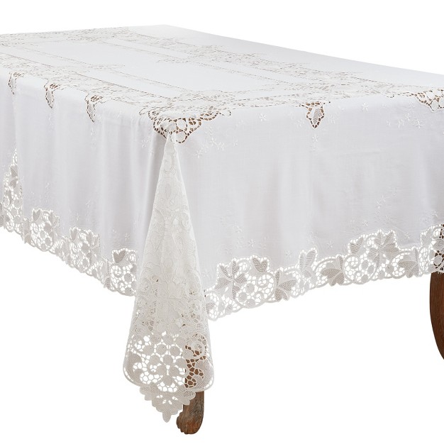 Saro Lifestyle Classic Lace Tablecloth