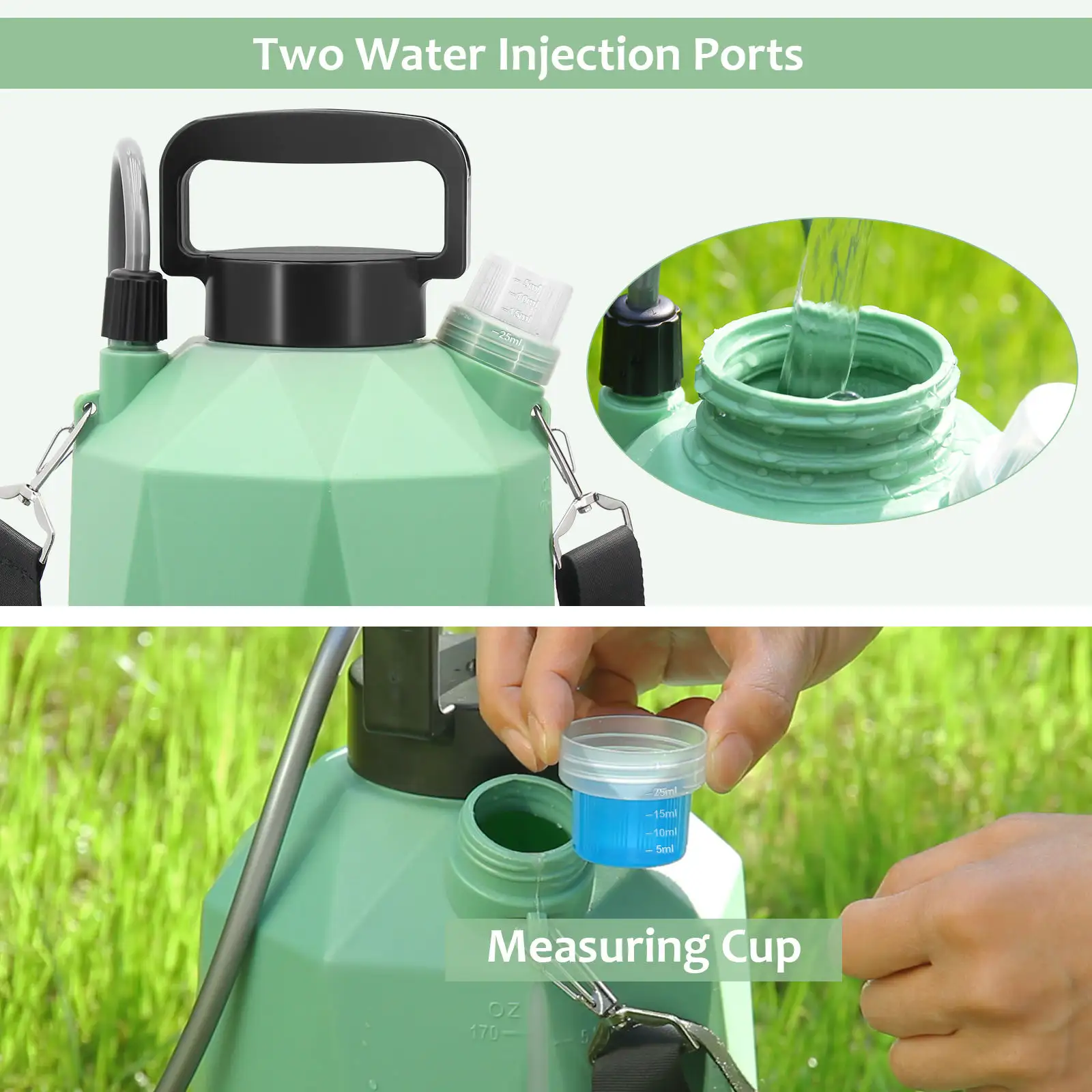 Gardening Watering Sprayer Electric 5L Water Bottle Garden Equipment Plastic Garden Pump Sprayer