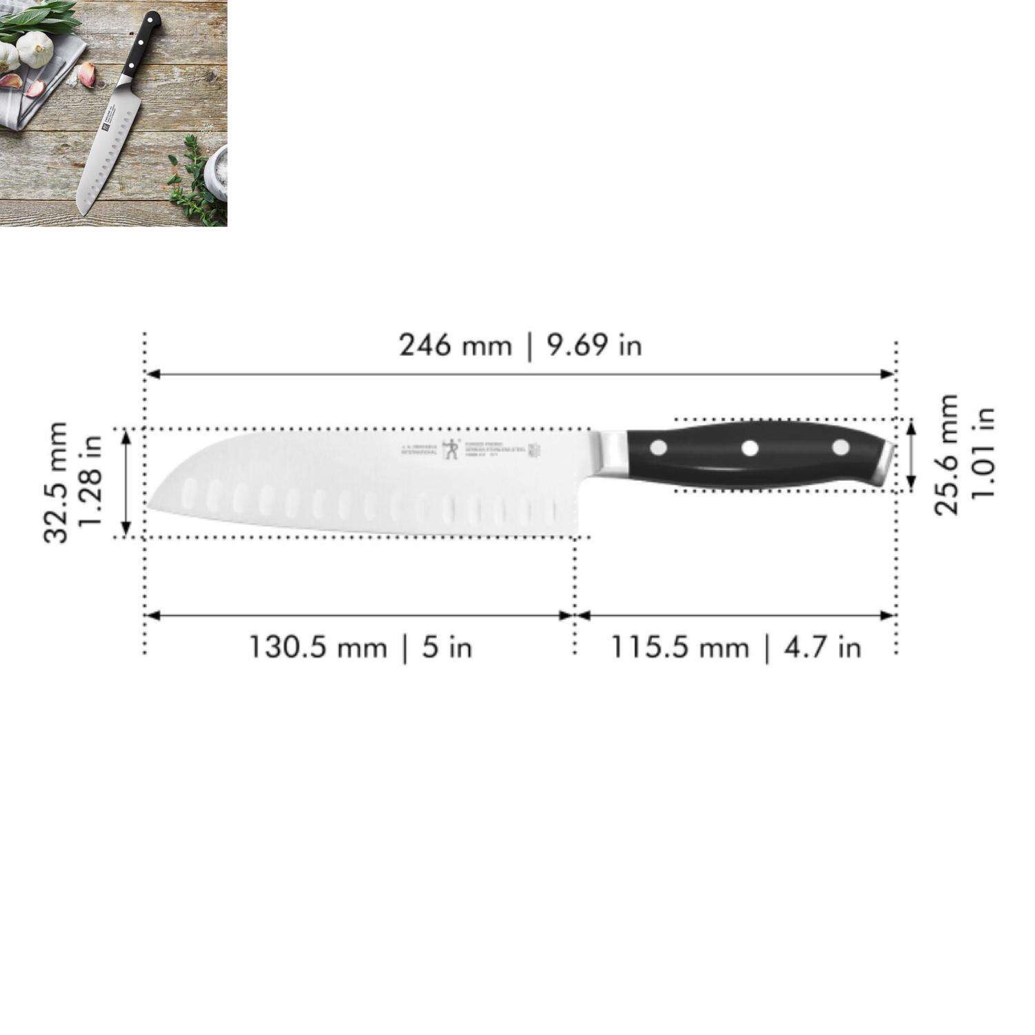 Zwilling J.A Henckels Forged Premio 5 in. L Stainless Steel Santoku Knife 1 pc