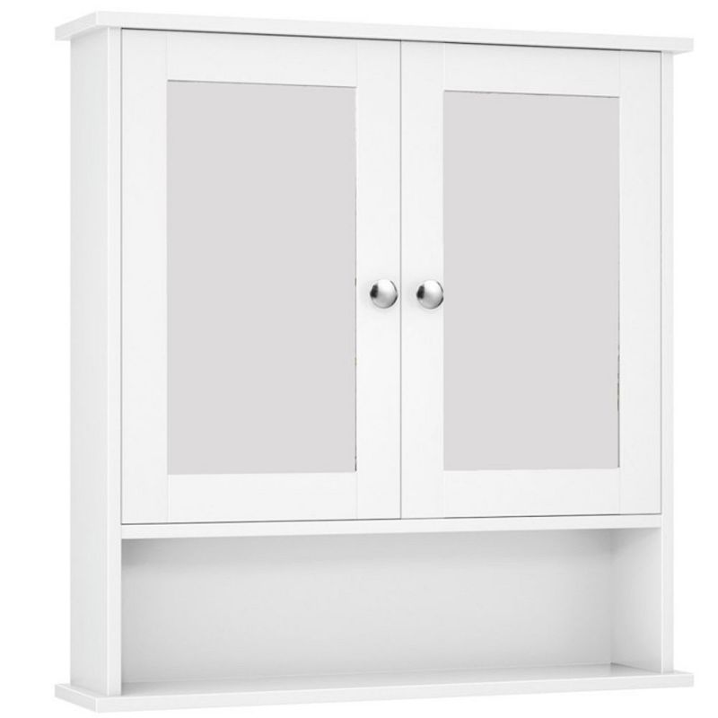 Hivago Bathroom Wall Mount Mirror Cabinet Organizer