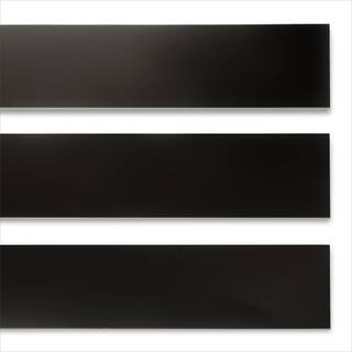 Lucida Surfaces MaxCore Piano Black 28 MIL x 7.3 in. W x 48 in. L Click Lock Waterproof Luxury Vinyl Plank Flooring (24.5 sq. ft. case) MC-513