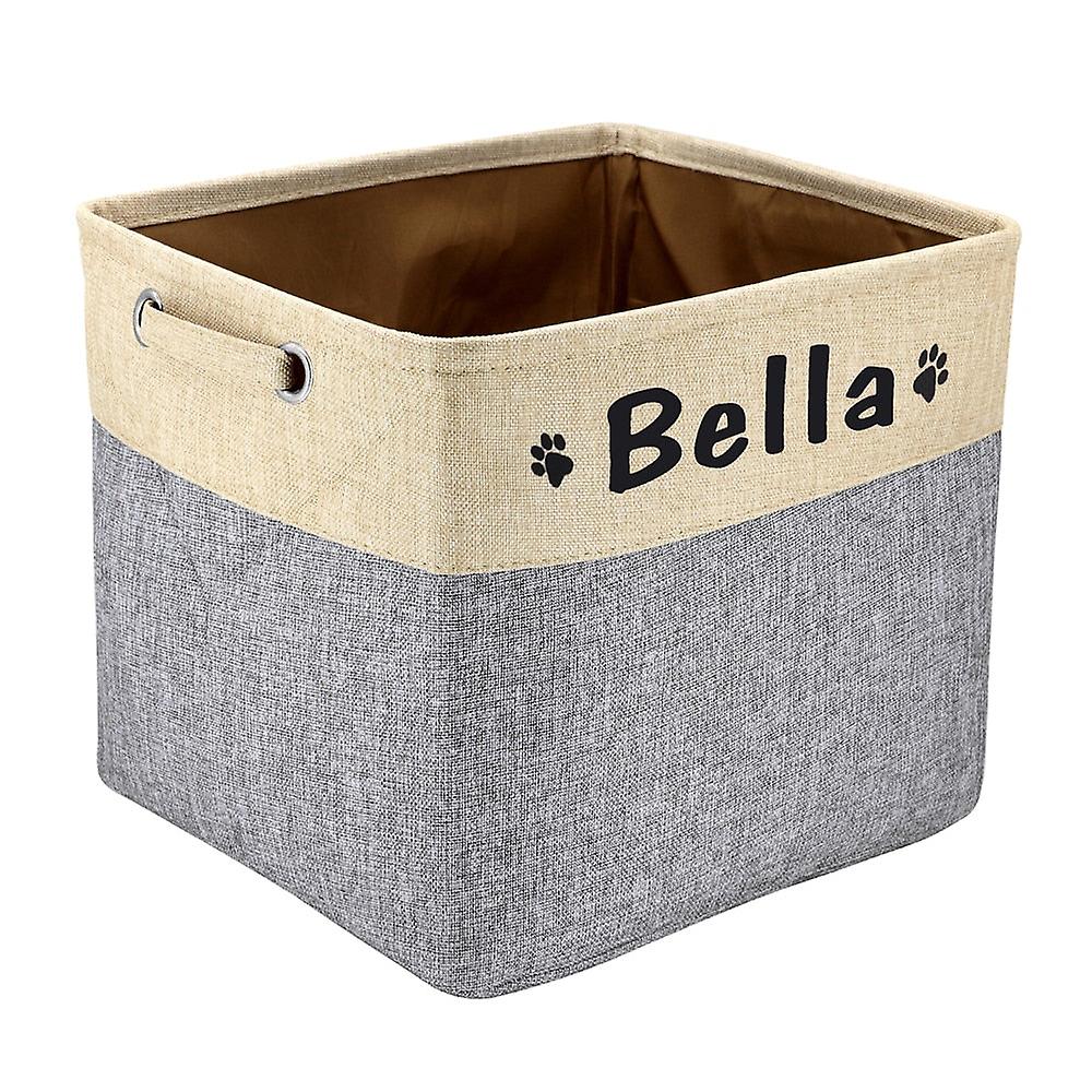 Personalized dog toys storage bins