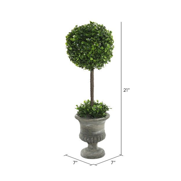 Vickerman Artificial Green Boxwood Topiary