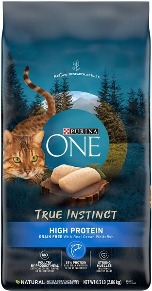 Purina ONE True Instinct Natural Grain-Free with Ocean Whitefish High Protein Dry Cat Food