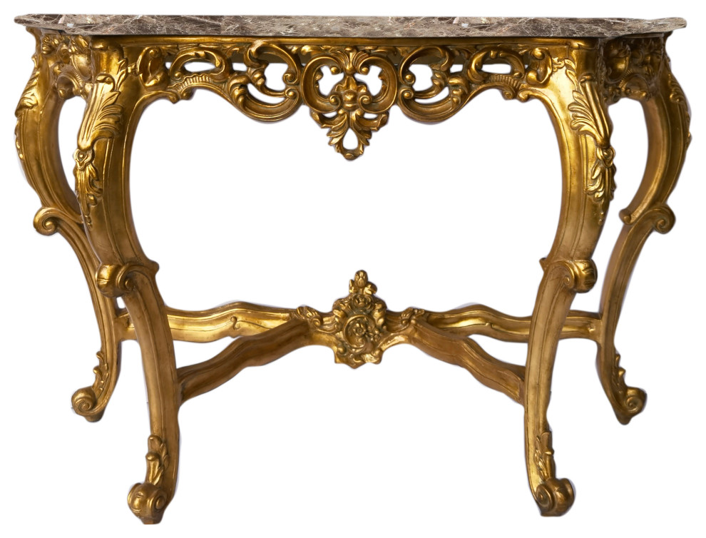 Rosia 53 quotConsole Table   Victorian   Console Tables   by Infinity Furniture  Houzz