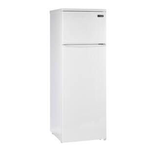 Unique Appliances Off-Grid 23.8 in. 13 cu. ft. 370L Solar DC Top Freezer Refrigerator in White UGP-370L W