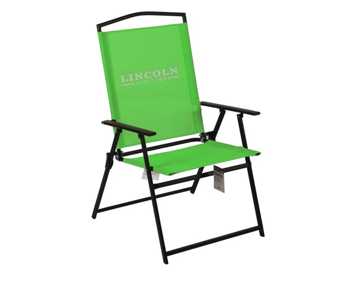 Lincoln Outfitters XL Sling Folding Chair，  Green - 89-273-0204