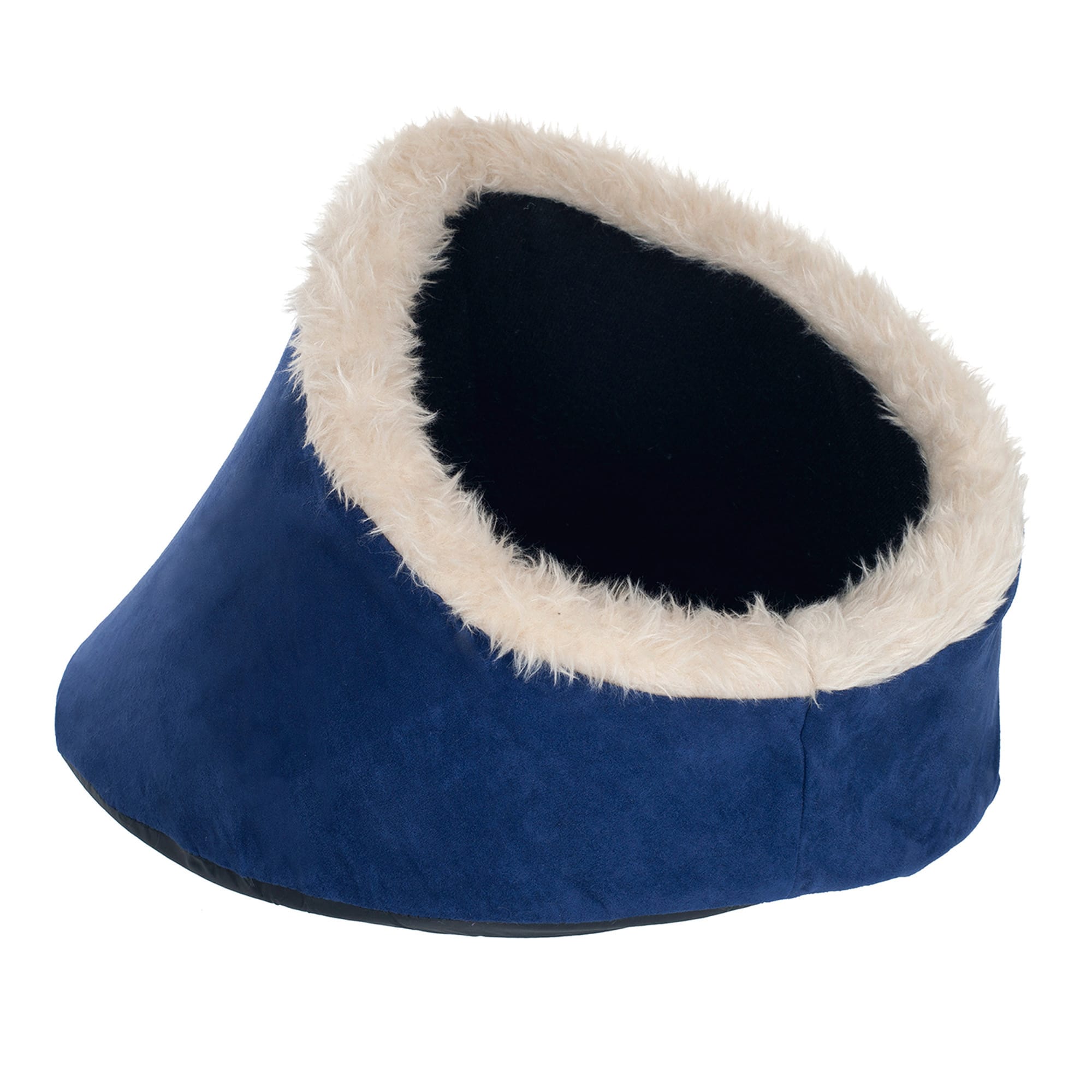 Pet Adobe Blue Feline Comfort Cavern Cat Bed， 18