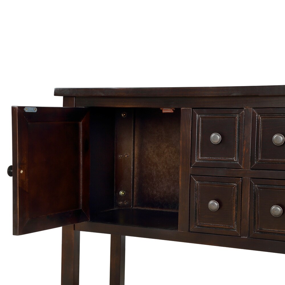 Buffet Sideboard Console Table with Bottom Shelf