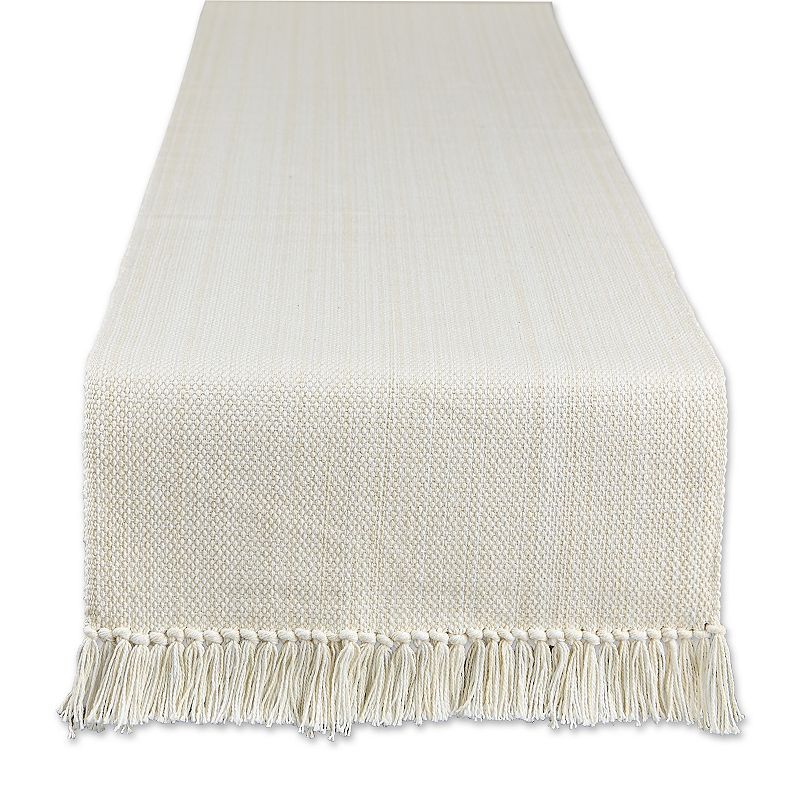 72 Variegated White Table Runner