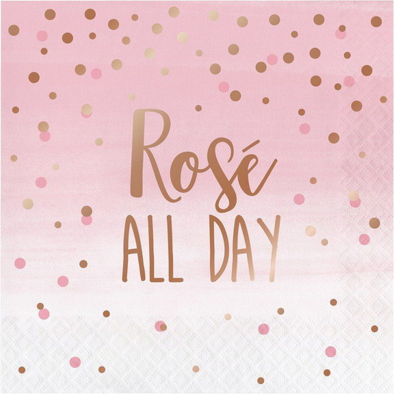 Creative Converting 308564 Rose  Day Lunch Napk...