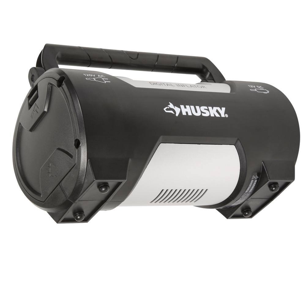 🎉Limited Time Offer🎉Husky 12120 Volt Corded Electric Auto and Home Inflator HD12120B