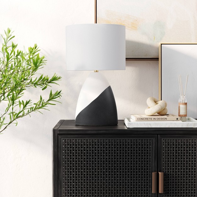 Modern Table Lamp Black white