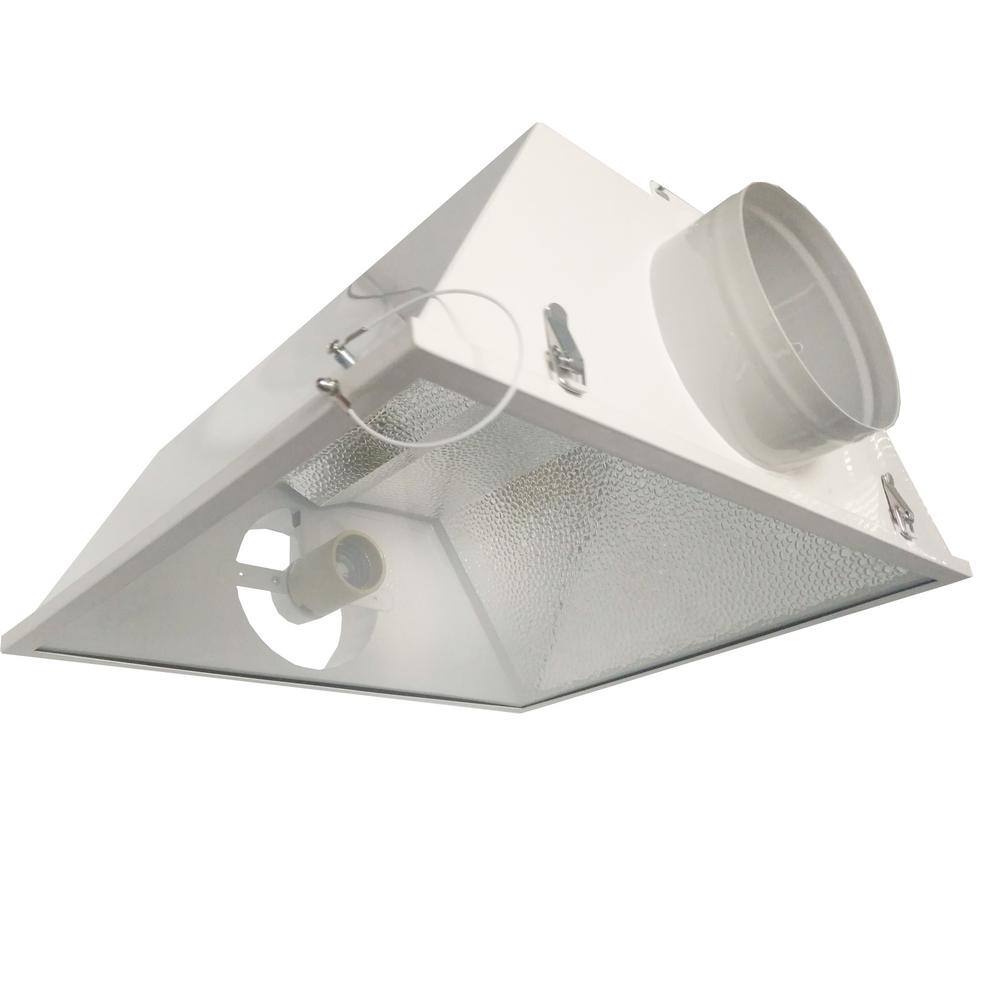 Hydro Crunch Large Air Cooled with 6 in. Duct and Glass Panel Grow Light Reflector for up to 1000-Watt D940003000