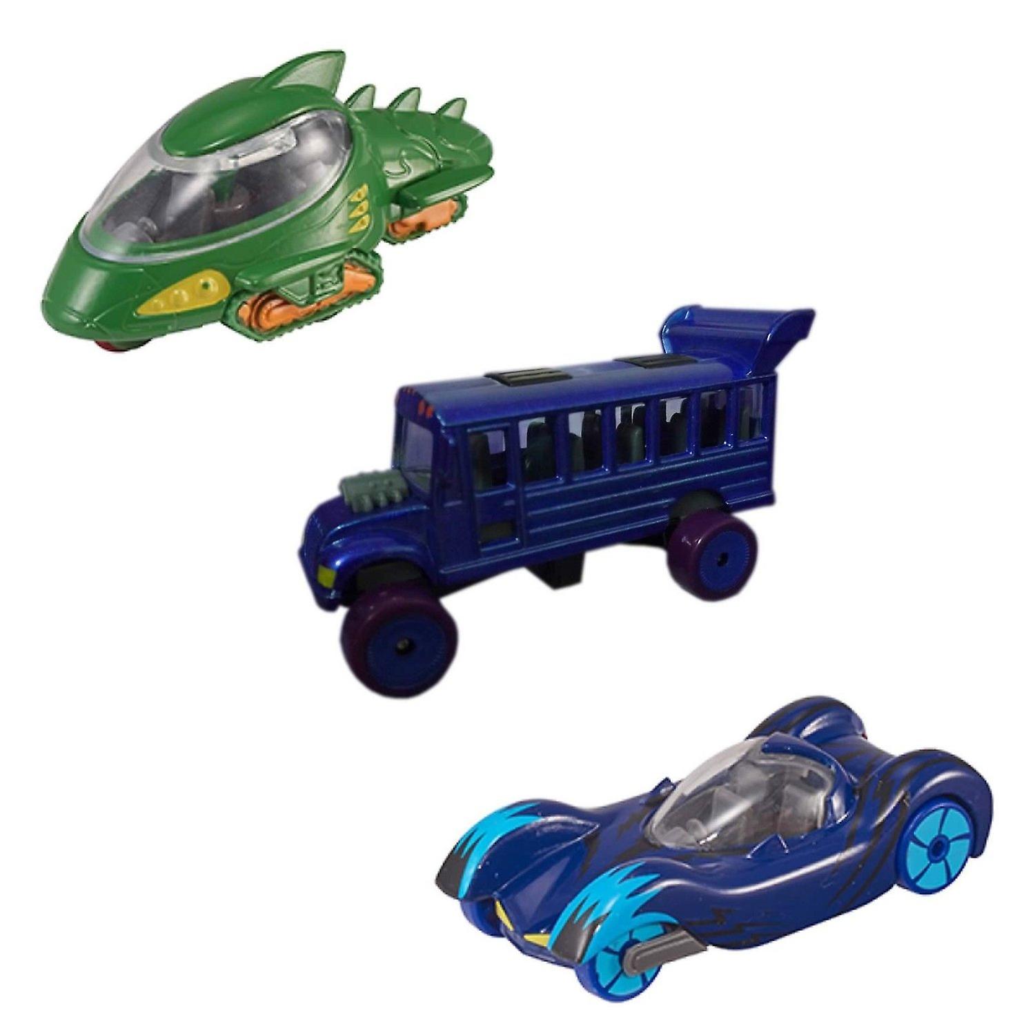 3-Pack PJ Masks the Pyjama heroes cars metal Gecko cat boy Night Ninja