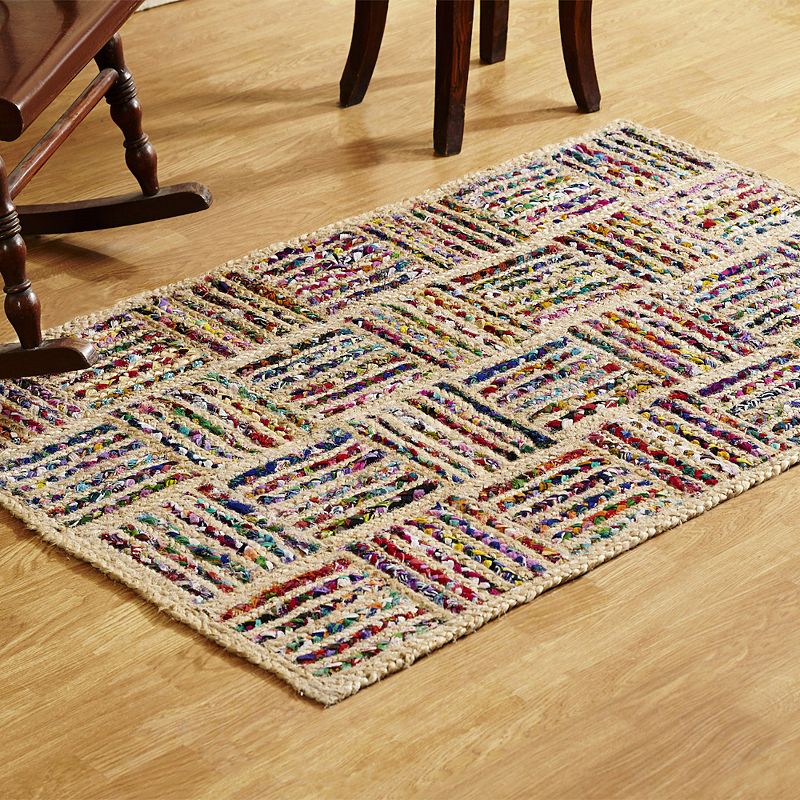 Better Trends Criss Cross Jute Reversible Rug