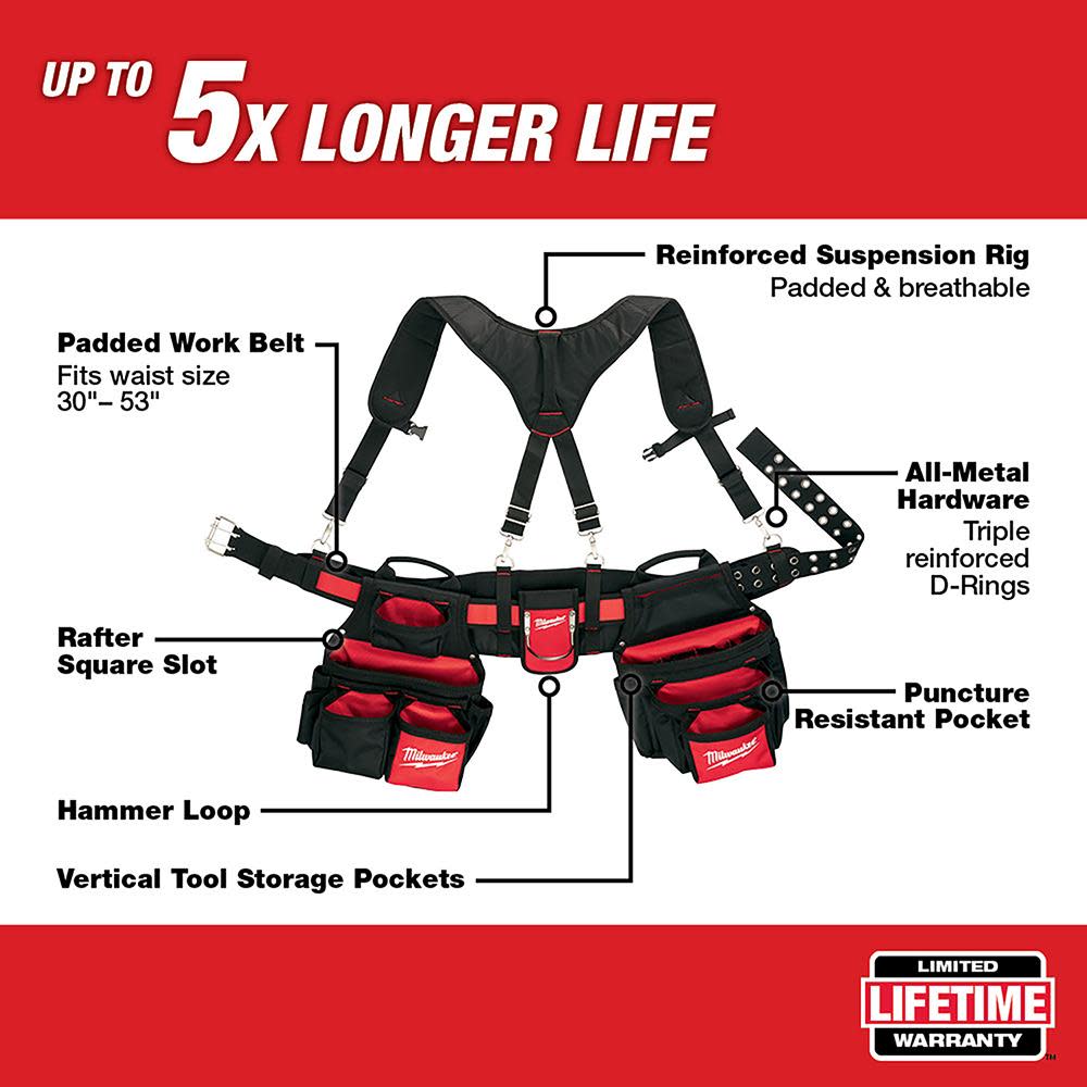 Contractor Work Belt with Suspension Rig ;