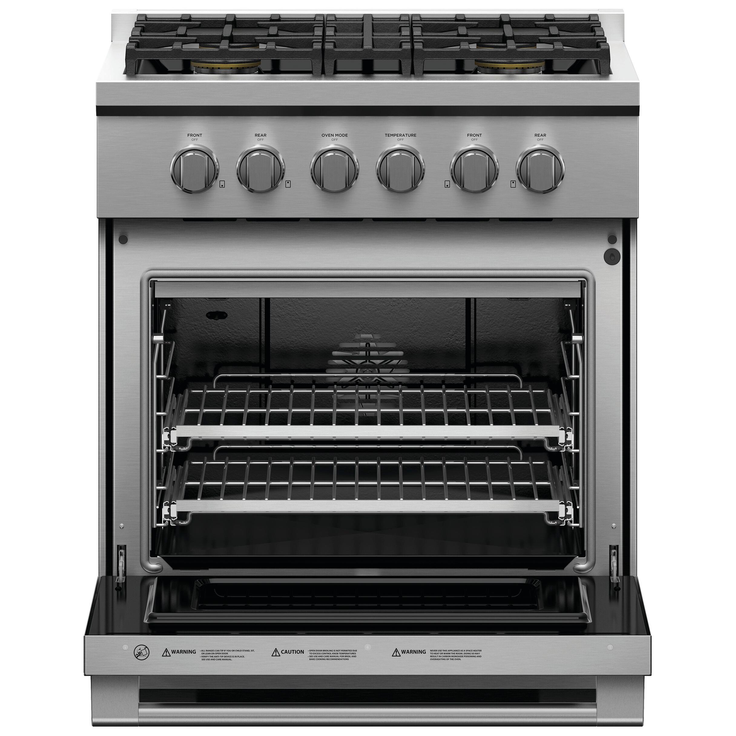 Fisher & Paykel 30-inch Freestanding Gas Range with Dual Flow Burners? RGV3-304-L