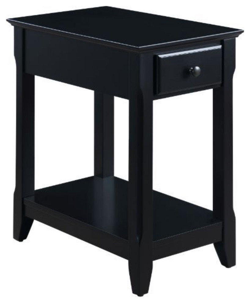 Ergode Accent Table Black Finish   Transitional   Side Tables And End Tables   by VirVentures  Houzz