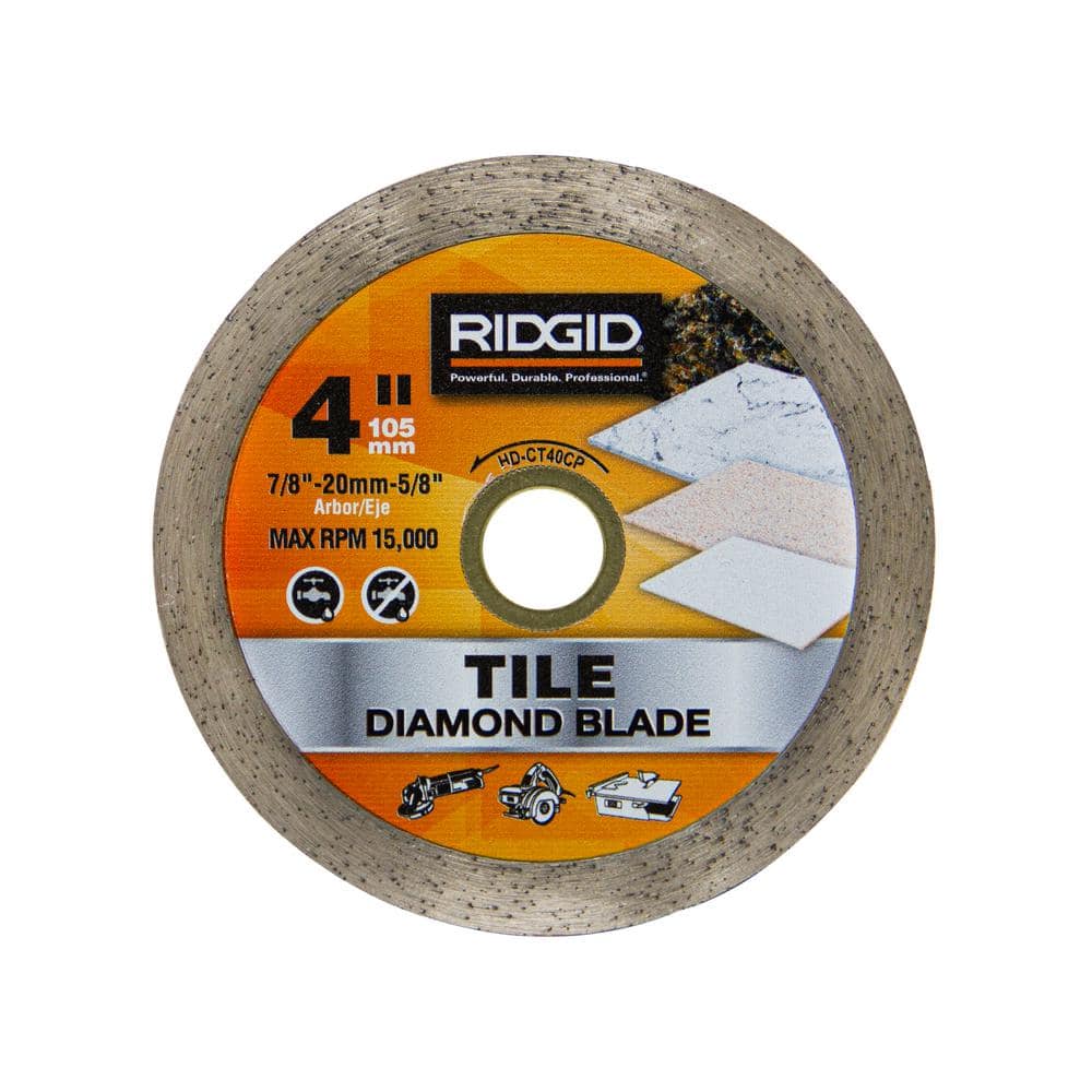 RIDGID 4 in. Continuous Diamond Blade HD-CT40CP