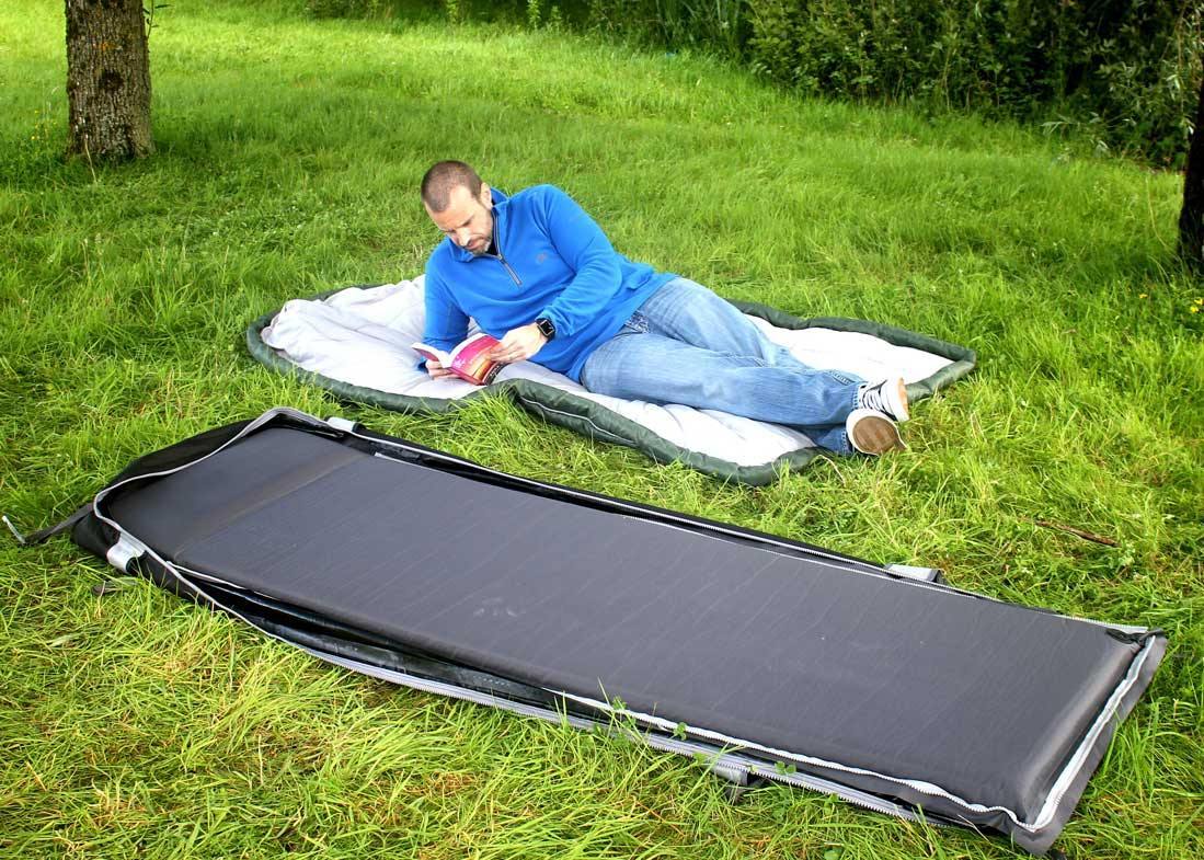 Crua Outdoors All-in-One Self Inflating Mattress and Quilt， Portable and Lightweight Perfect for Camping