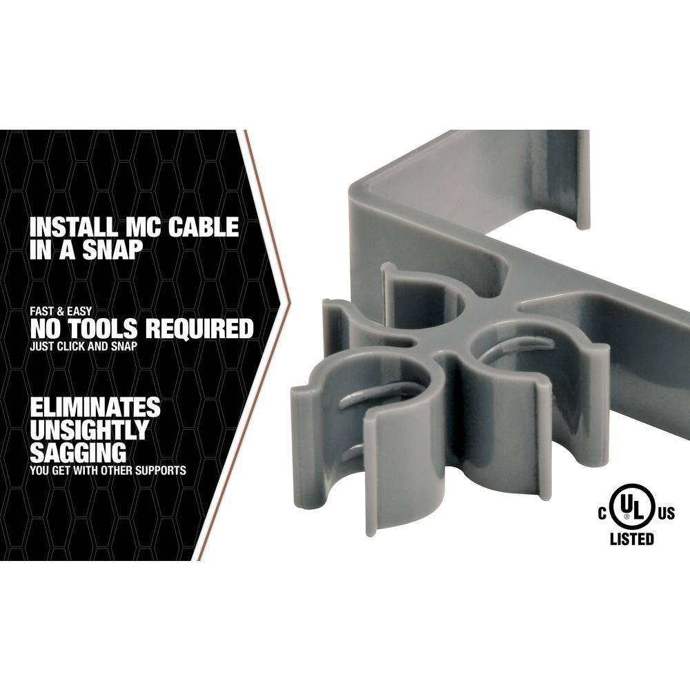 Southwire Clip-It 3-Circuit MCAC 2-12 in. Stud Strap (120-Pack) MS-AK250