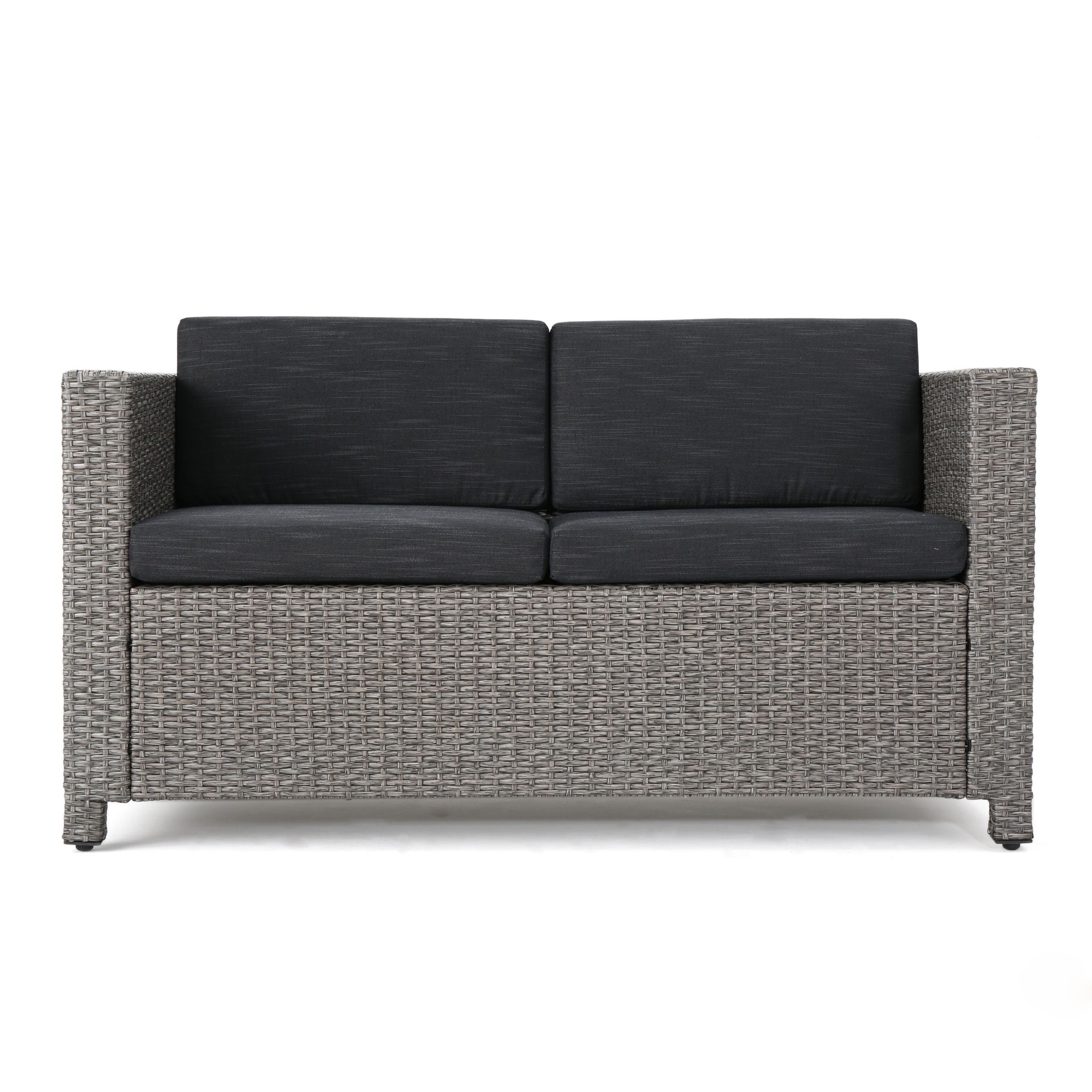 Venice Outdoor PE Wicker Love Seat