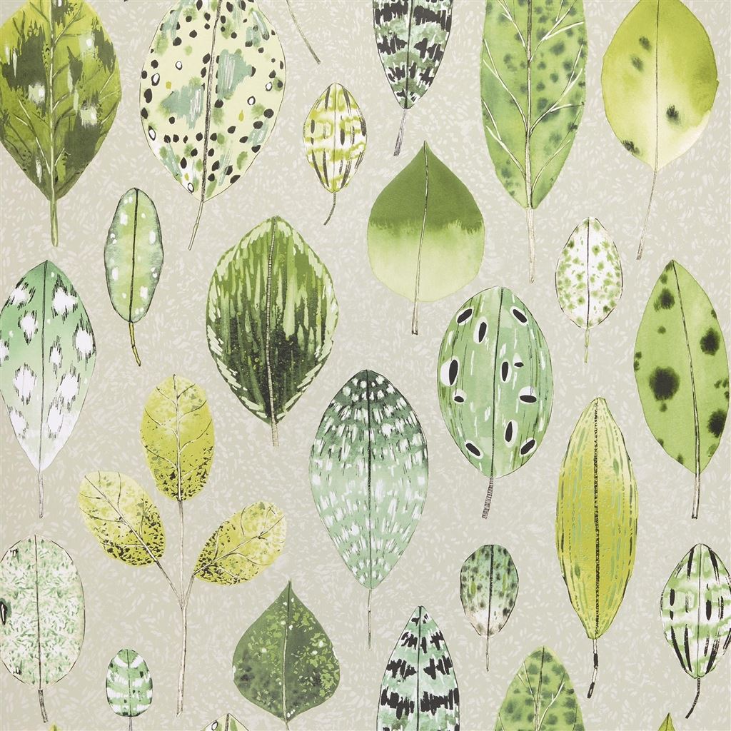 Tulsi Wallpaper in Eau De Nil from the Zardozi Collection by Designers Guild