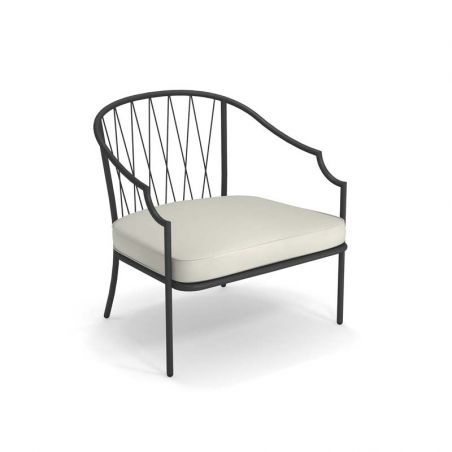 Fauteuil bas de jardin Como EMU - Fauteuil bas salon de jardin metal