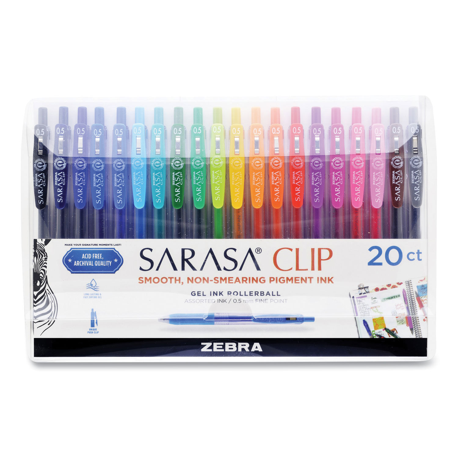 Sarasa Clip Gel Pen by Zebraandreg; ZEB47220