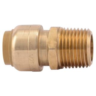 SharkBite 12 in. Push-to-Connect x MIP Brass Adapter Fitting U120LFA