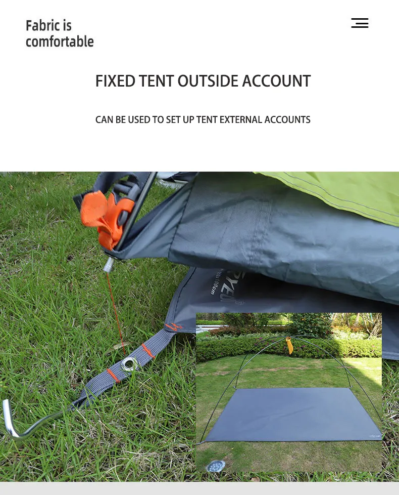 Waterproof Camping Tarp Thicken Picnic Mat Durable Beach Pad Multifunctional Tent Footprint Sun Canopy Ground Sheet For Hiking