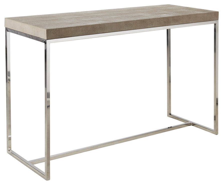 Cream Shagreen Metallic Legs Console Table  Andrew Martin Fay   Contemporary   Console Tables   by Oroa   Distinctive Furniture  Houzz