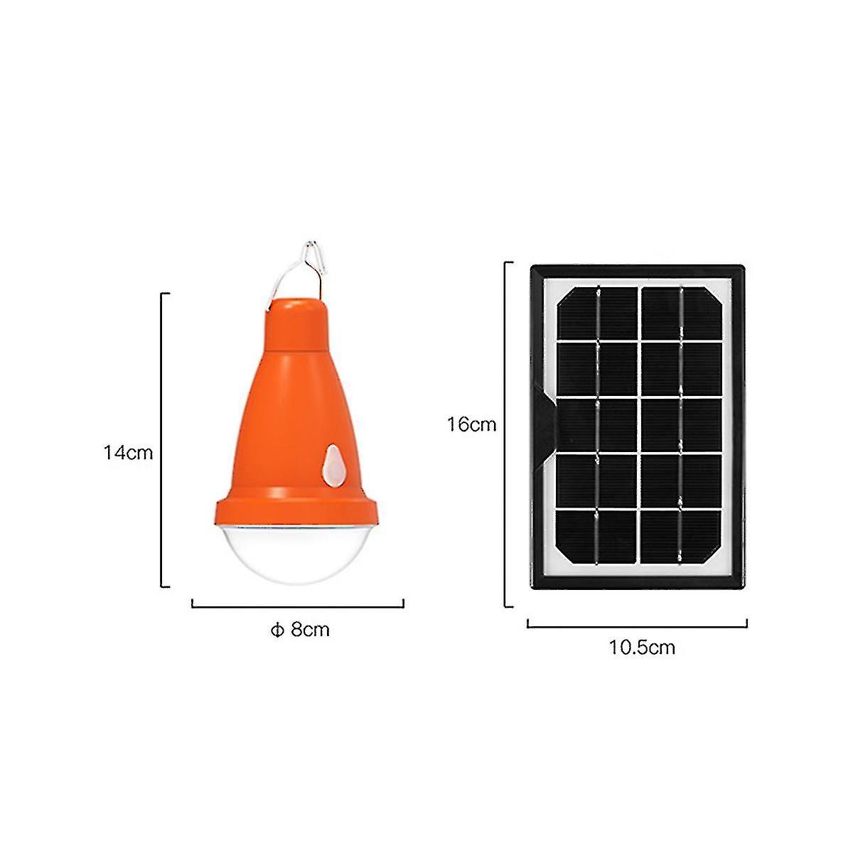 Outdoor Solar Light Bulb With Hook+remote Solar Lamp Garden Courtyard Emergency Energy Saving Campi