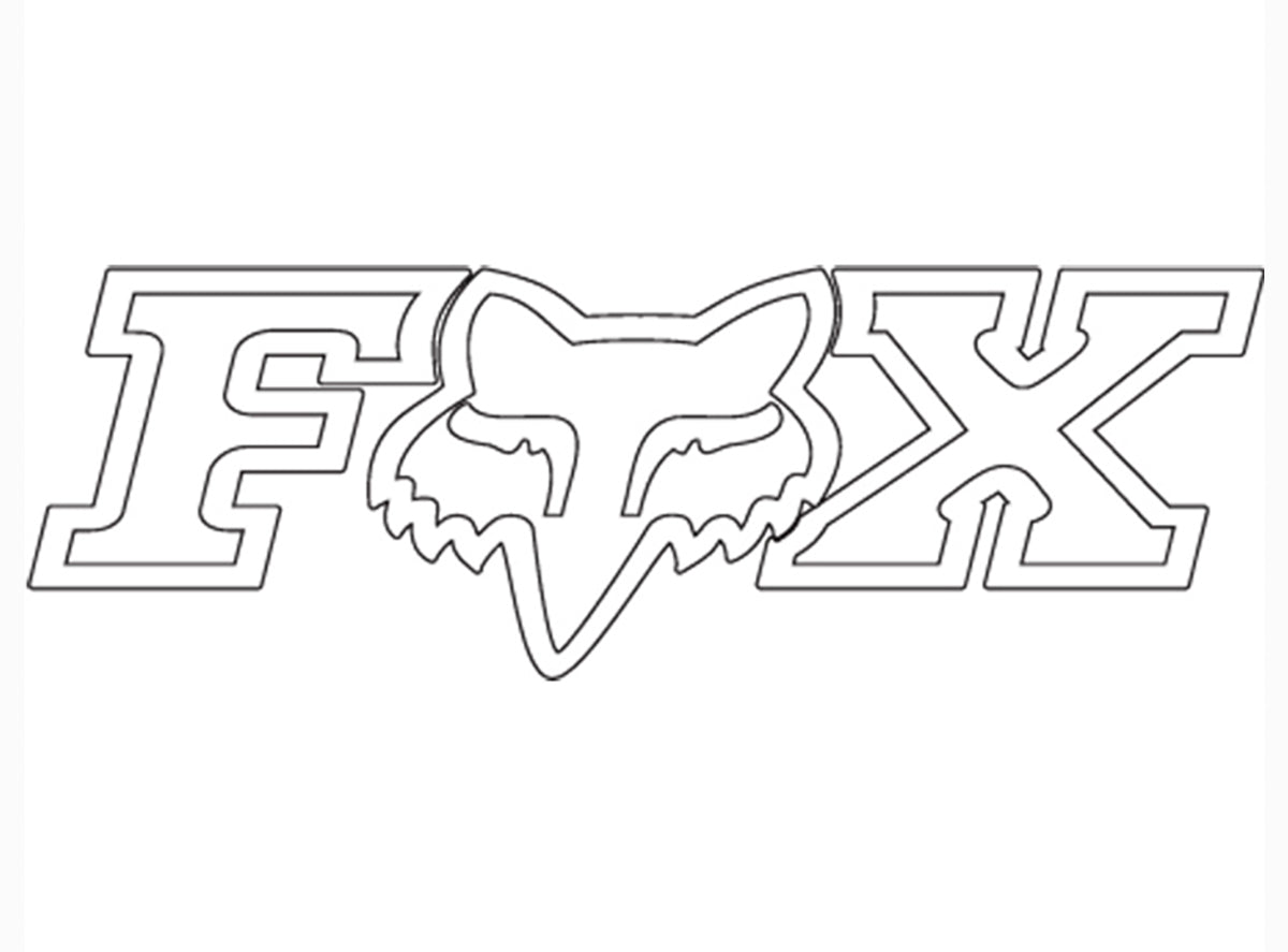 Fox Racing Foxhead X TDC Sticker - 18