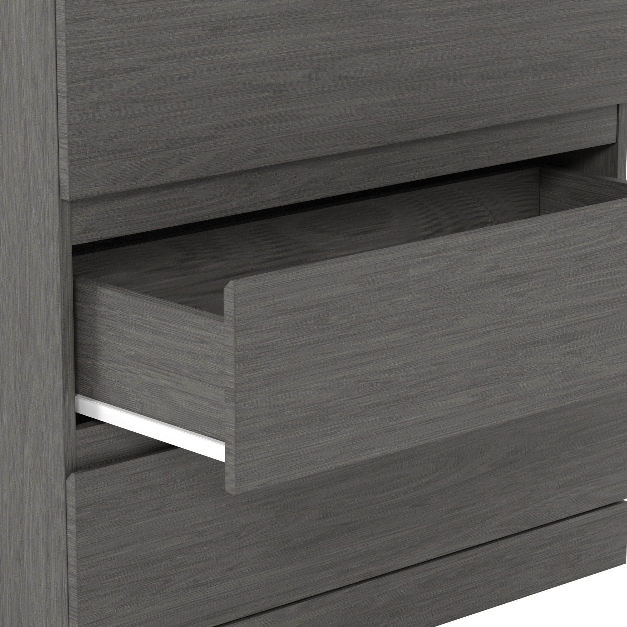 Brindle 4-Drawer Dresser, Gray Oak, by Hillsdale Living Essentials