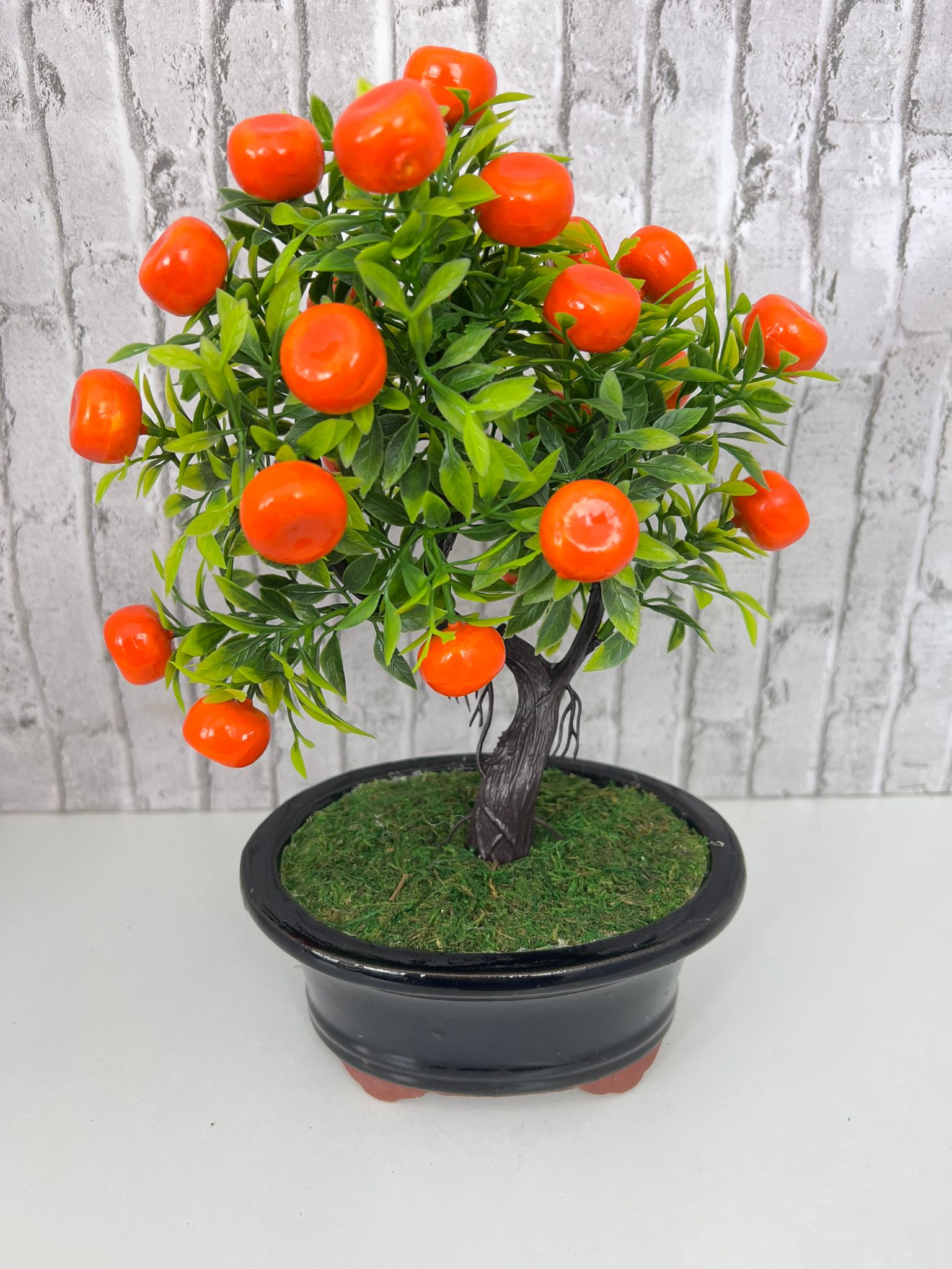 Gorgeous Orange Bonsai in pot of your choice-Artificial