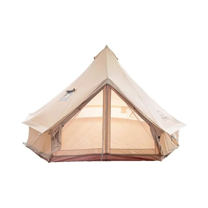 BIG SALE S'more Canvas Family Camping Tent for 4/6/8 Person  4 Season Glamping Tent  Hot Tent with Stove Jack  Waterproof