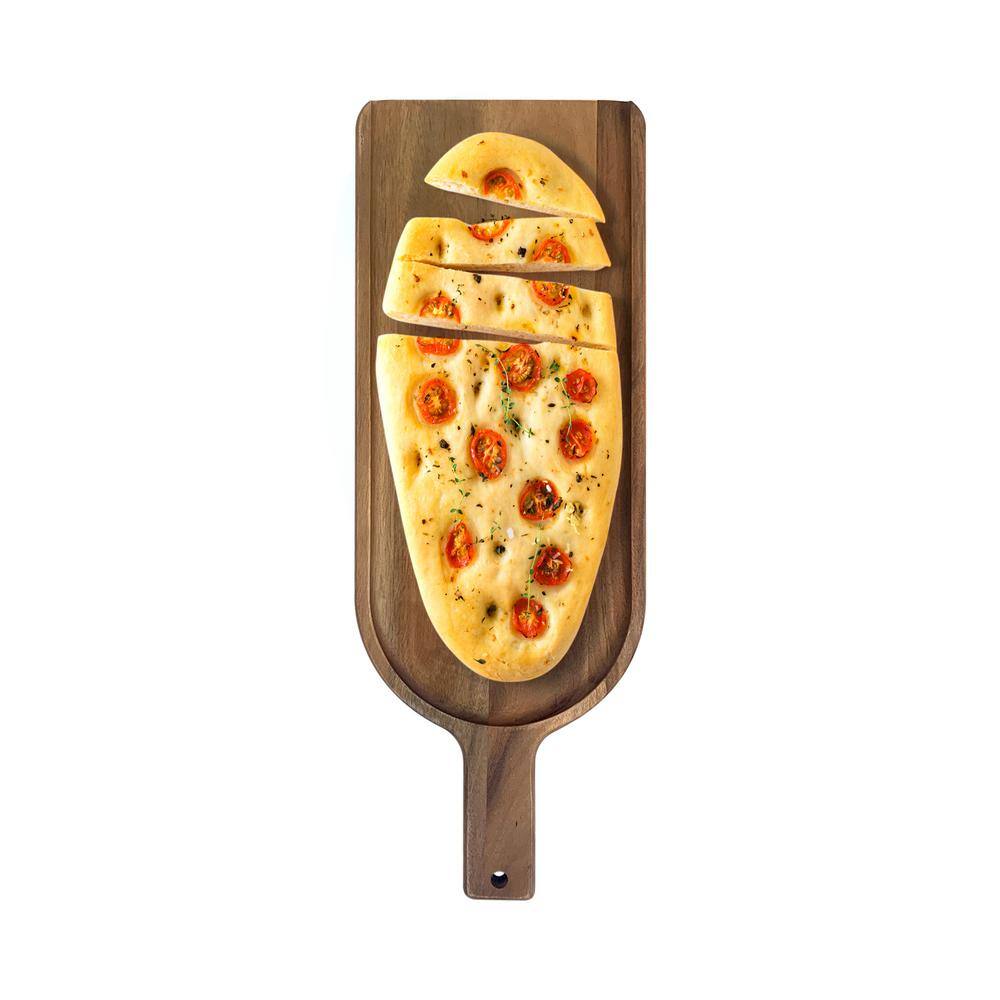 Ironwood Shovel Shaped Brown Charcuterie Serving Board with Handle 19 in. Acacia Wood 28361