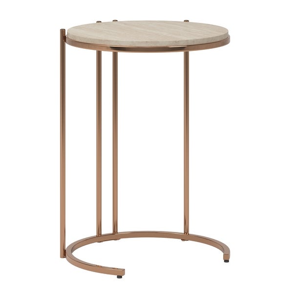 Celsus Champagne Gold Nesting Table Set by iNSPIRE Q Bold