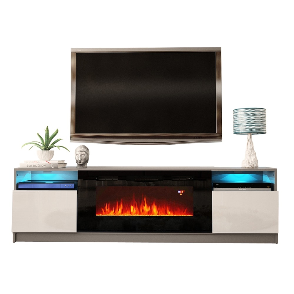 Strick   Bolton Amsden Electric Fireplace TV Stand