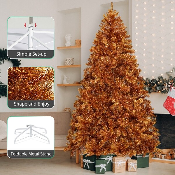 Artificial Christmas Trees With Foldable Metal Stand (6 / 7.5 / 9 ft.)