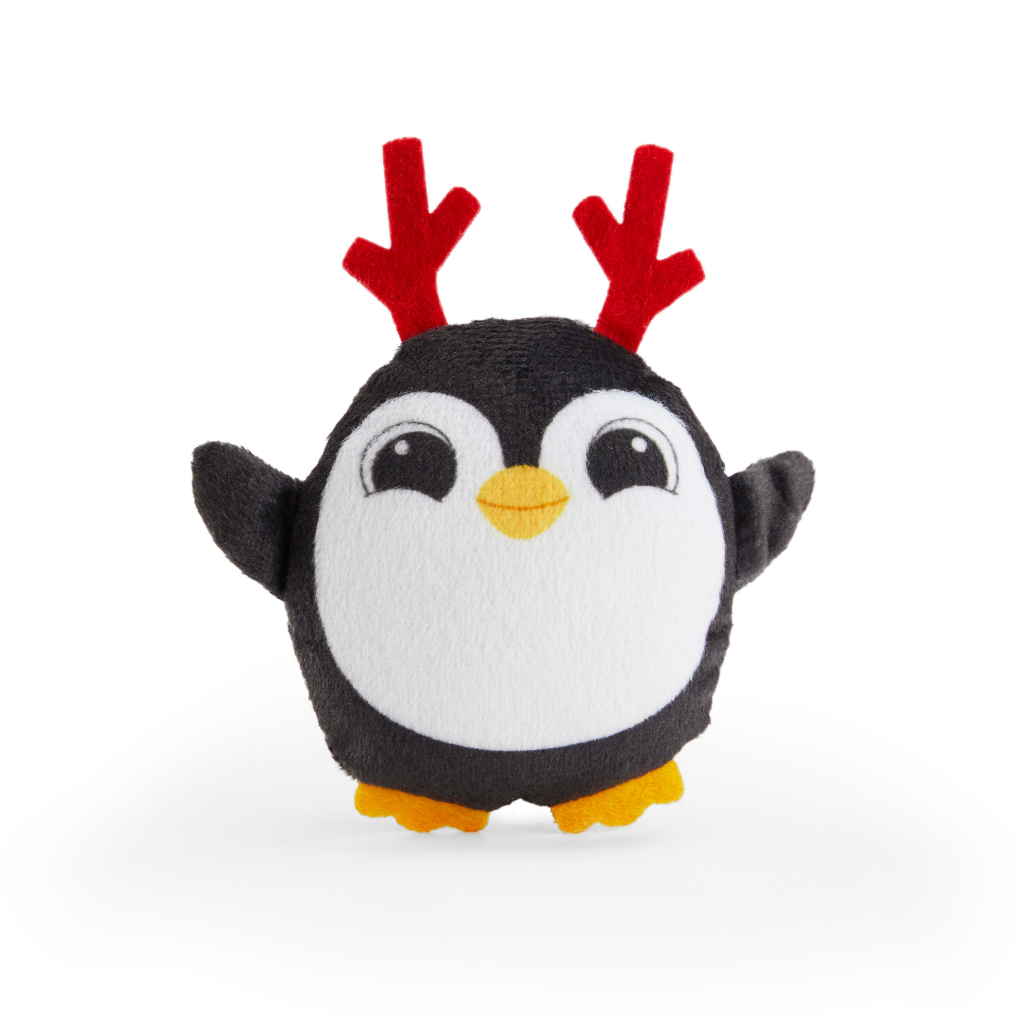 More and Merrier Plush Penguin Dog Toy， X-Small