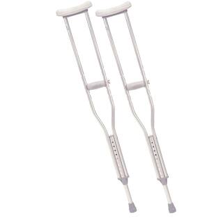 Drive Medical Walking Crutches with Underarm Pad and Handgrip for Adult rtl10400