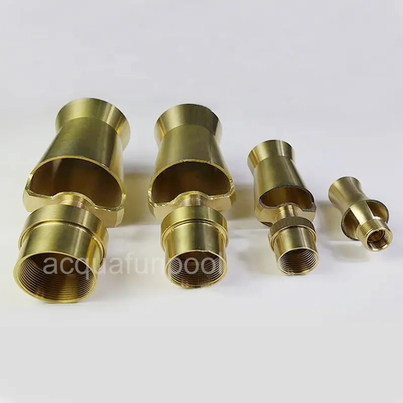 Pure copper brass accessories Water angle adjustable spray Ice Tower cascade fountain nozzle for outdoor