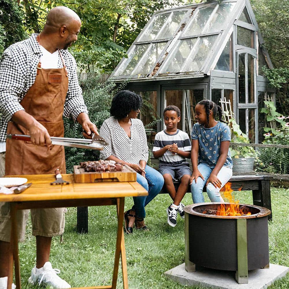 Breeo X Series 19 Smokeless Fire Pit in Corten Steel