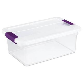 Sterilite 15-Quart Plastic Stackable Storage Container with Lid Clear (12 Pack) 12 x 17531712