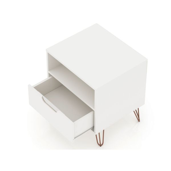 Rockefeller 1.0 Nightstand in White